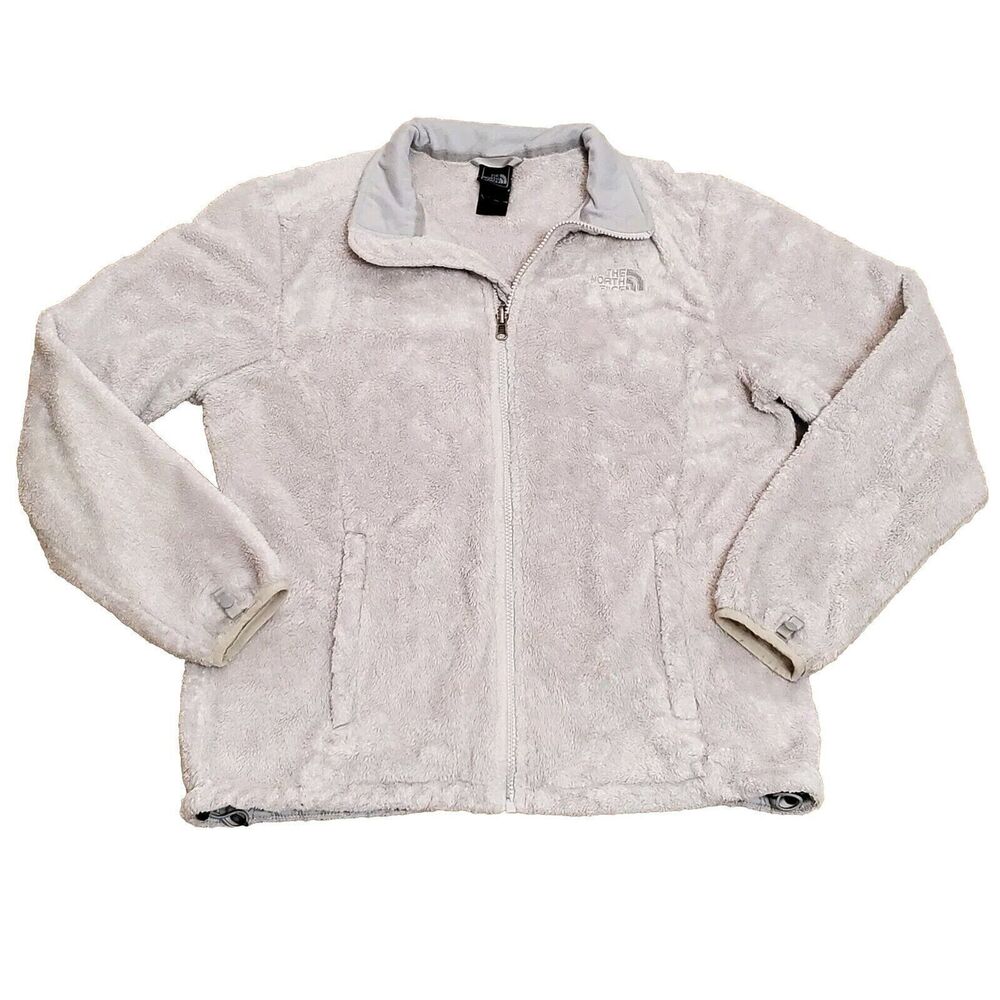 The North Face Womens Sz Large Osito Jacket Full Zip Fall 2011 Gray